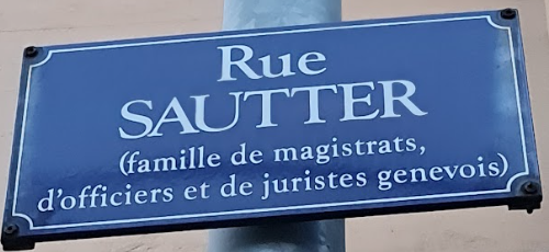 Plaque de la rue Sautter